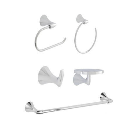 JUEGO ACCESORIOS YZ.20 CROMO 5 PIEZAS YAZ® URREA